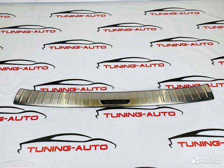 Накладка заднего бампера Nissan Qahqai хром A6248