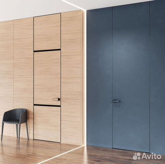 Скрытая дверь под покраску