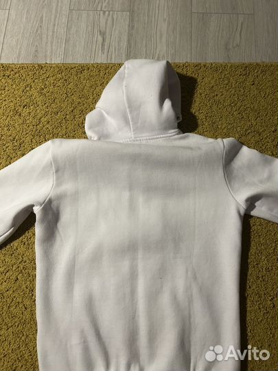 Белое зип худи