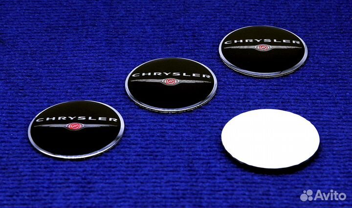 Комплект 3D наклеек колпачка диска Chrysler крылья