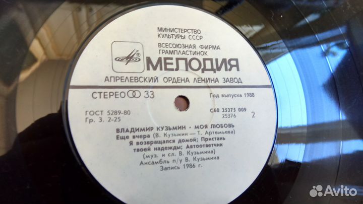 Владимир Кузьмин Моя Любовь