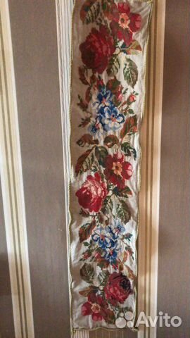 Вышитая дорожка 50-х годов 1,3 метра х 27 см