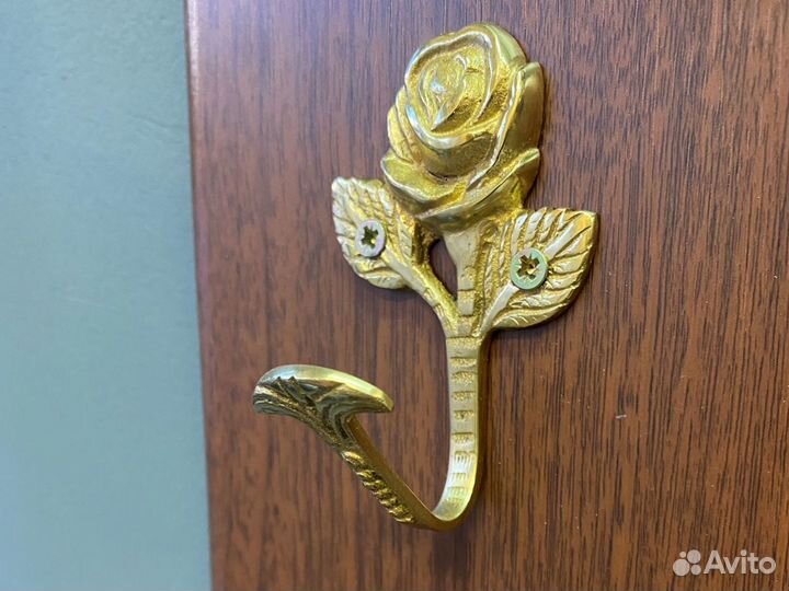 Крючки настенные винтажная Роза (пара)