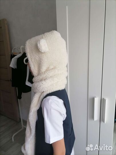 Шапка шарф для девочки