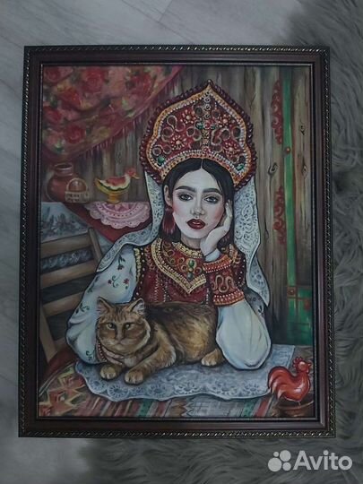 Картина акрилом на холсте