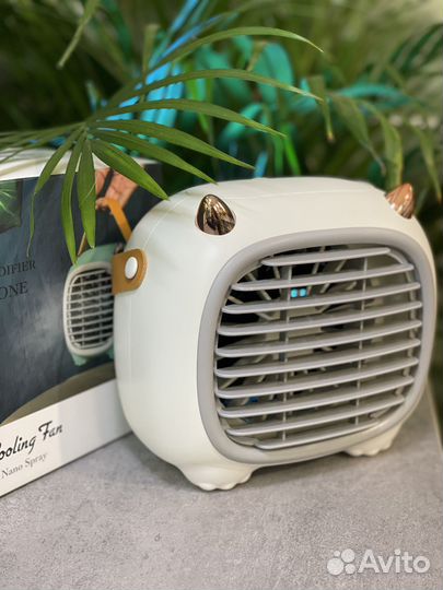 Вентилятор настольный мини увлажнитель воздуха бел