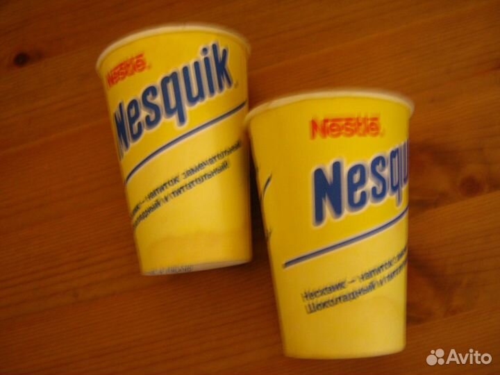 Стаканчик бумажный 1995 Несквик Россия какао