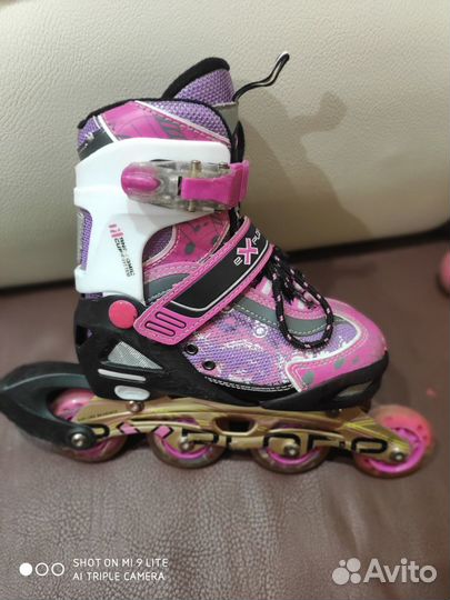 Роликовые коньки (раздвижные) р.30-33