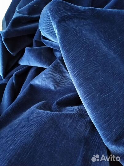 Отрез импортного винтажного бархата СССР