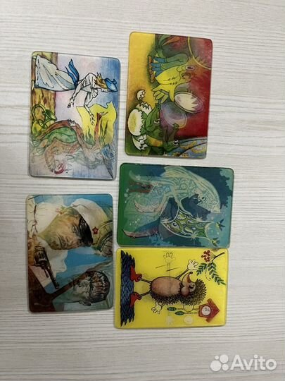 Календарики переливные СССР