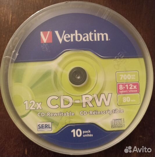 Диск CD-RW Verbatim