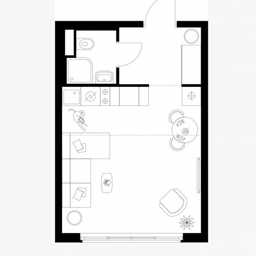 Квартира-студия, 26 м², 14/16 эт.