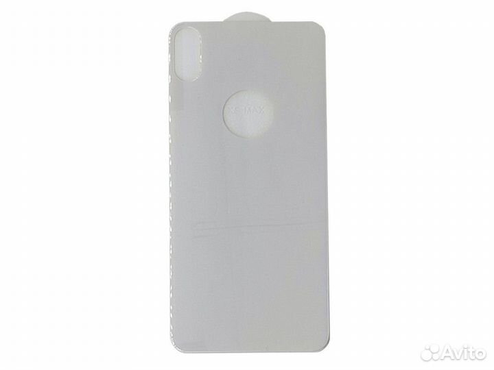 Заднее защитное стекло Apple iPhone XS MAX (белый)