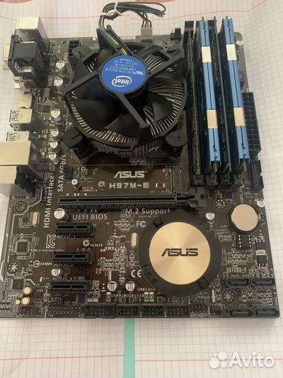 Asus h97m e core i3 4330 память ddr3 8gb