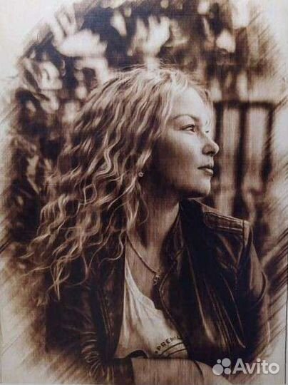 Выжигание портретов и картин на дереве