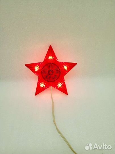 Звезда на елку ссср,электрическая (#1333)