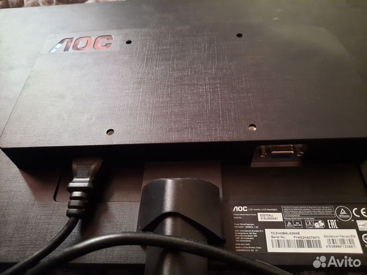 Монитор для компьютера 21.5 дюйма aoc