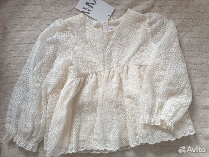 Новая блузка романтик Zara kids, 98, 104