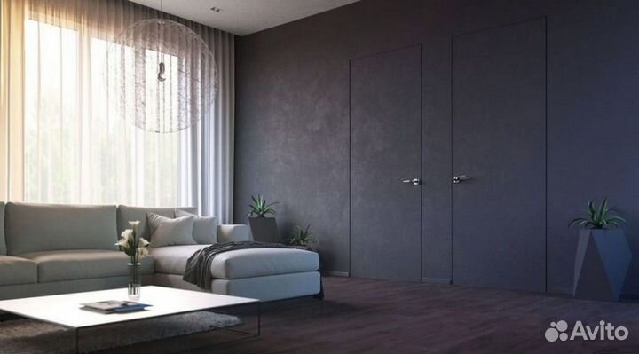 Скрытые двери межкомнатные под отделку