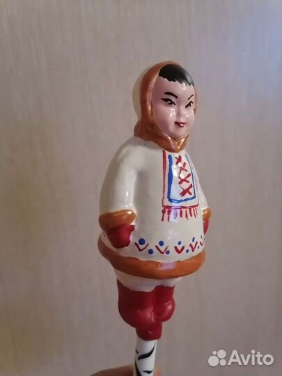 Елочные игрушки СССР чукча, ненец, якут