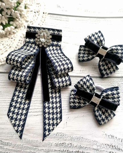 Школьный набор галстук и бантики