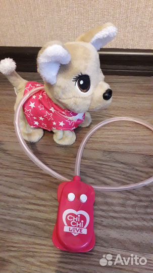 Интерактивная собака чи чи лав на поводке