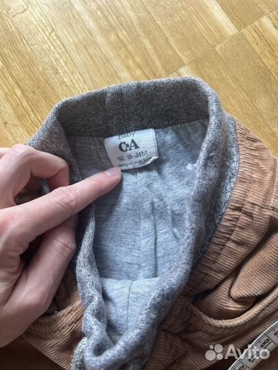 Штаны C&A, кофты h&m 92