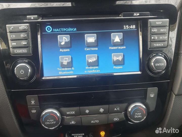 Магнитола ниссан х-трейл с рамкой и камерой