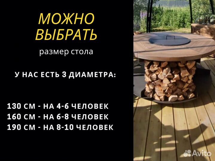 Стол очаг гриль барбекю мангал для пикника