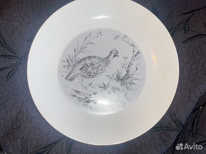 Гдр Kahla 12 Тарелок «Охота