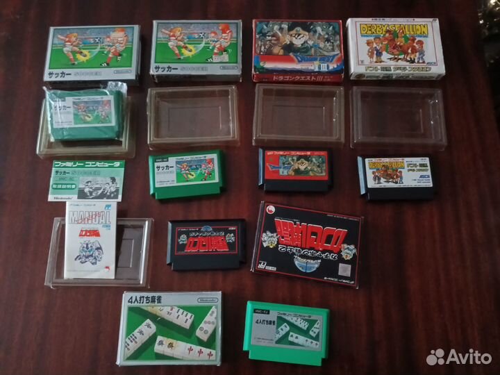 Картриджи Famicom (Dendy). BOX