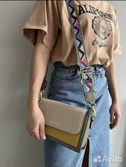 Сумка натуральная кожа (новая) + 2 ремешка