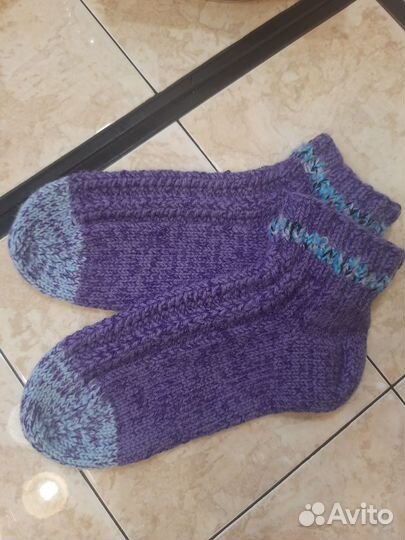 Свяжу для вас на заказ тёплые носочки-тапочки