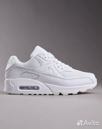 Кроссовки Nike air max 90 белые (люкс 40-45)