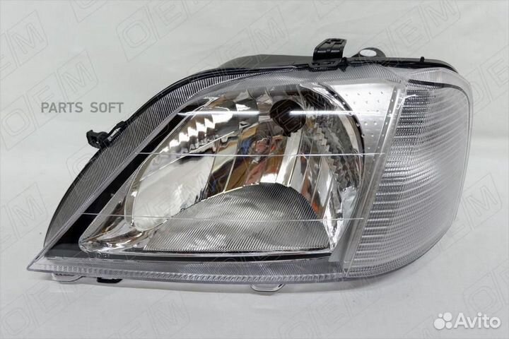 OEM OEM0194FL Фара левая Renault Logan 1 2004-2009, повторитель ближе к крылу