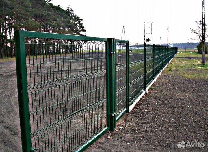 3Д сетка для забора зеленая, коричневая, серая