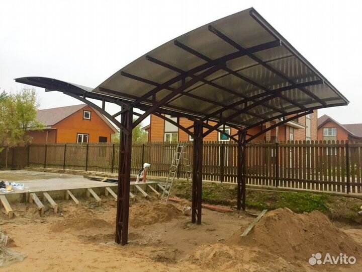 Ворота откатные с автоматикой/Навесы под ключ