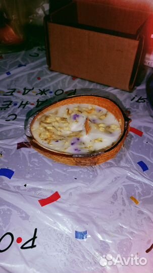 Ароматическая свеча ручной работы