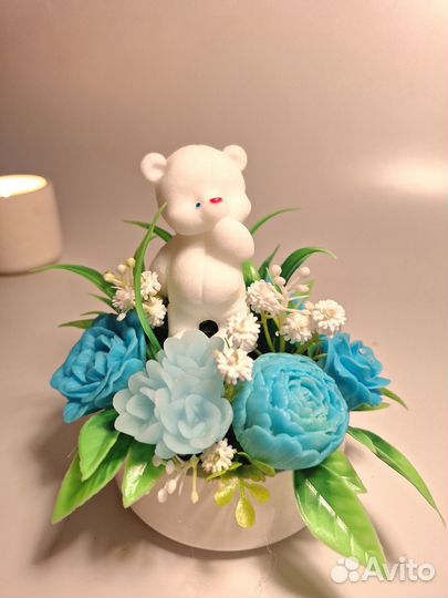 Букет цветов из мыла