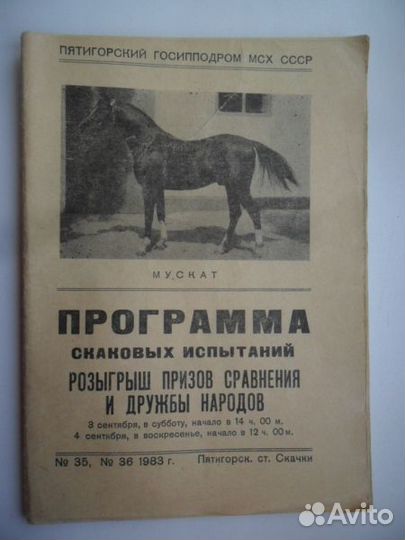 Программы скаковых испытаний