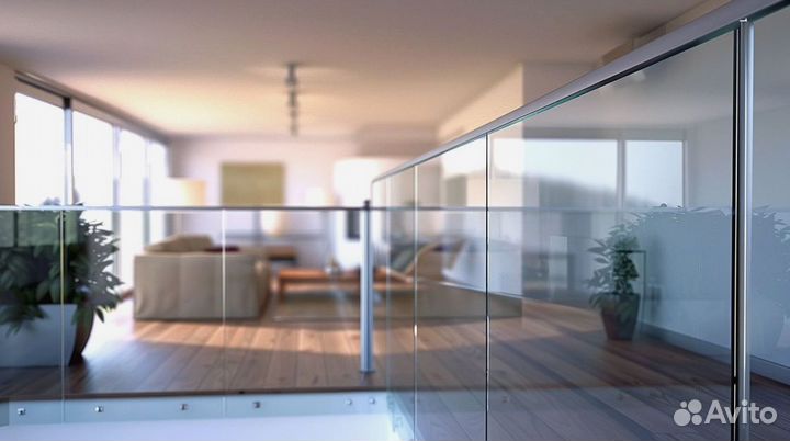 Лестница с реечным ограждением