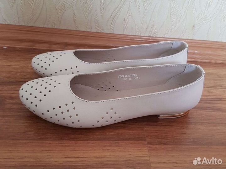 Балетки натуральная кожа 37 новые