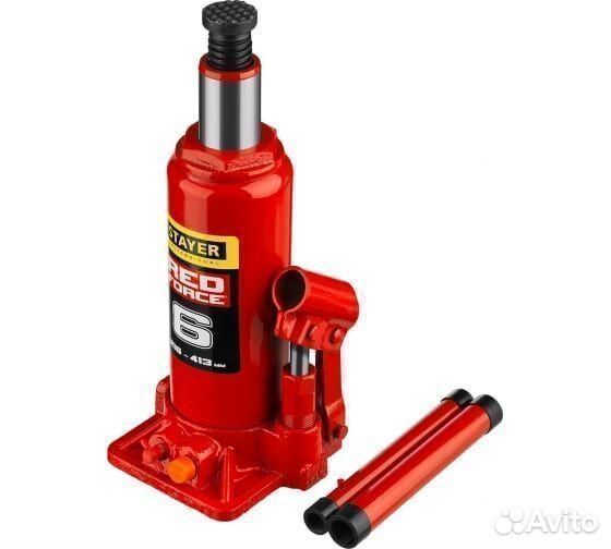 Домкрат бутылочный Stayer RED force 6т 216-413мм
