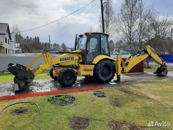 Услуги экскаватора-погрузчика