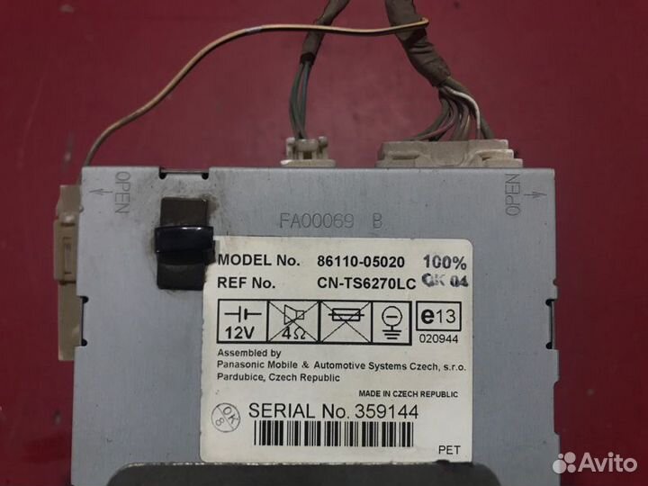 Дисплей информационный Toyota Avensis Т250