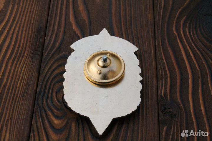 Винтажный Большой Винтовой Значок Звезда Из СССР