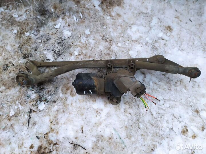 Трапеция дворников моторчик Ситроен citroen c3
