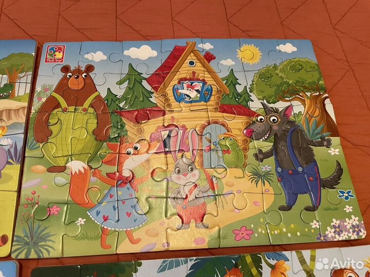 Пазлы мягкие детские 4 шт