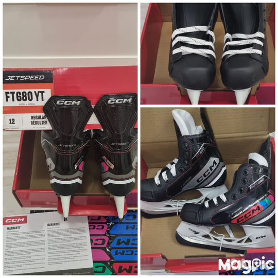 Коньки хоккейные CCM jetspeed FT680 YTH 12R