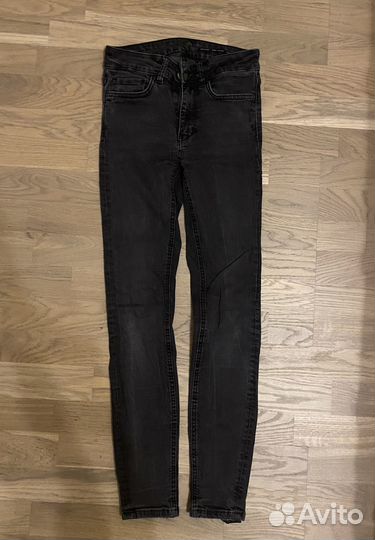 Джинсы-скинни zara серые